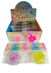 PROM Gniotek antystresowy gumowy łapka 7x6cmmix kolor GTM-105