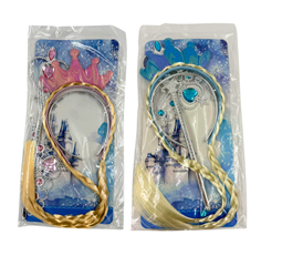 Zestaw piękności opaska z warkoczem, korona,różczka 784881