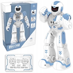 Robot RC, jazda przód-tył, prawo-lewo, muzyka, piosenki, światła LED,