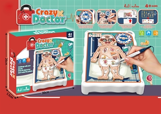 Gra zręcznościowa Szalony chirurg, w zestawie plansza w kształcie czło