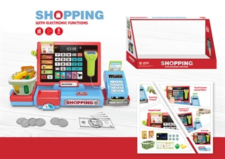 Kasa sklepowa z czytnikiem+akcesoria+waga z wyświetlaczem,36,5x19x13 c