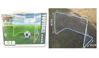 Bramka pilkarska metalowa, wymiary po złożeniu 120x80x50cm, w zestawie