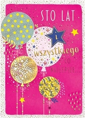 KARNET B6 BALONY NA RÓŻU