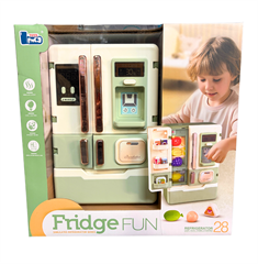 Lodówka z akcesoriami,wym.22x24,5x8 cm,,muzyka,światła,efekt chłodzeni