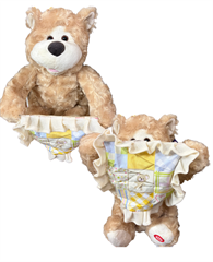 Miś pluszowy A-kuku Zakrywa się chusteczką po naciśnięciu stópki, mów