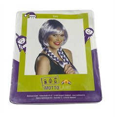 Peruka blond z warkoczami