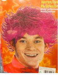 Peruka - krotka rozowa