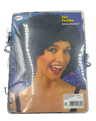 Peruka - Czarne kręcone włosy