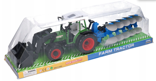 TRAKTOR PŁUG I ŁYŻKA