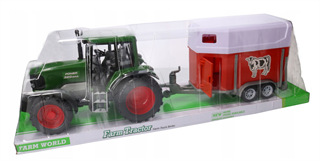 TRAKTOR WIELKI Z PRZYCZEPĄ DLA KONIA