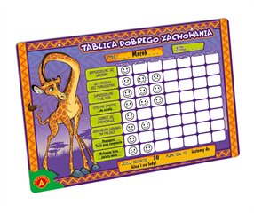 -TABLICA DOBREGO ZACHOWANIA MAŁA ALEX