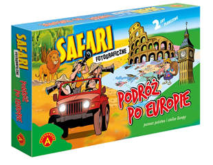 -SAFARI FOTOGRAFICZNE-PODRÓŻ PO EUROPIE GRY PLANSZOWE ALEX