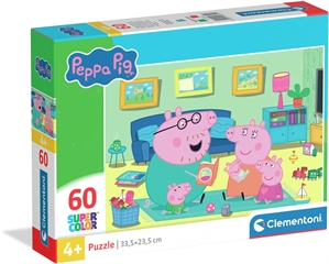 -CLE puzzle 60 SuperKolor Peppa Pig 26312