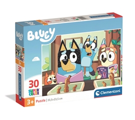 -CLE puzzle 30 SuperKolor Bluey 20594