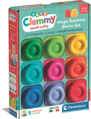 -CLE BABY Clemmy klocki 9el.Magiczna tęcza 17604