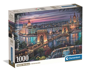 -CLE puzzle 1000 Compact Lights of the Danube 37113