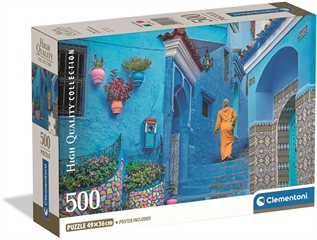 -CLE puzzle 500 Compact Blue StreetOfChefch...35621