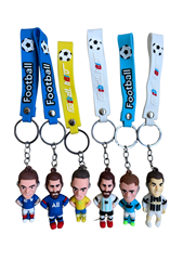 Brelok gumowy piłkarze 12szt w paczce 11193