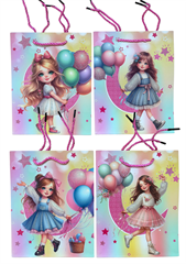 Torebka prezentowa z dziewczynką AL-43718x23x8