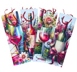 TOREBKA PREZENTOWA NA BUTELKĘ AL-681 35X12X9CM