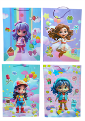 Torebka prezentowa z dziewczynką AL-129 50x70x20cm