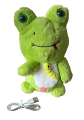 S.CENA Żabka pluszowa grająca, rusza sięiświeci na USB