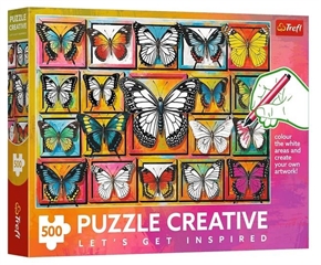 S.CENA 500 Puzzle Creative - Kolekcja motyli_/ Trefl FSC Mix 70 #37;