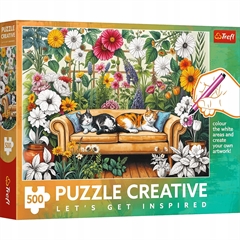 S.CENA 500 Puzzle Creative - Kocia oraneria_/ Trefl FSC Mix 70 #37;