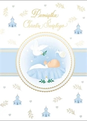 Karnet A5 CHRZEST NIEBIESKI