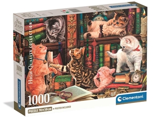 -CLE puzzle 1000 Compact Curious Whiskers 37107