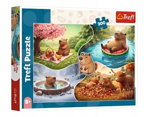 S.CENA Puzzle - _300_ - Cztery pory rokuzkapibarami / Trefl_AI FSC Mix 70 #37;