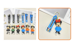 Brelok gumowy z opaską myszka duży 65942