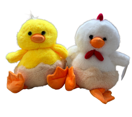 S.CENA Maskotka pluszowa kurczaczek lub kurkaw skrupce 30cm LY-W8001-116