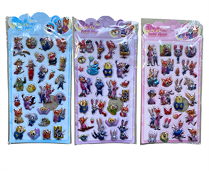 Naklejki zwierzątka ZOO 12szt w paczce ZW-CJT-24