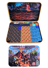 PROM Klocki magnetyczny Magnetic Cube w metalowym pudełeczku 60el brązowe 9852415798789