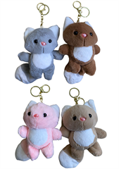 Brelok pluszowy kotek 13cm 783520