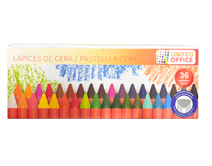 Kredki woskowe 36kol United office