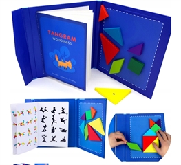 NORIMPEX TANGRAM DREWNIANE KLOCKI Z MAGNESEM