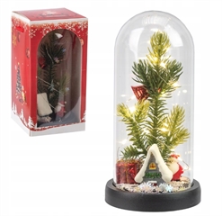 NORIMPEX CHOINKA W SZKLE OZDOBA ŚWIĄTECZNA