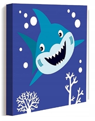 OBRAZ DO MALOWANIA DLA DZIECI 40X50 REKIN