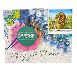 NORIMPEX MALOWANIE PO NR. DINOZAUR T-REX PASZCZA