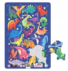 PUZZLE RAMKOWE DINOZAURY