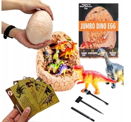 NORIMPEX SKAMIELINA JAJKO DINOZAURA Z 12figurkami