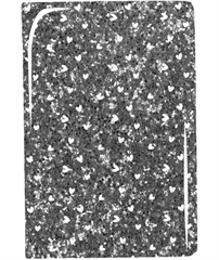 PASO Notes A5 szary w serca