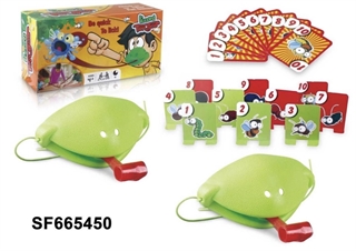 S.CENA Gra logopedyczna żabka zbija robaczkana kartce 66363