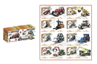 Klocki pojazdy budowlane 64305