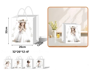 Torebka prezentowa komunijna 32x26x12cm 64597