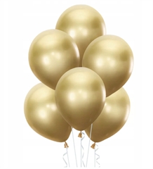 Balony chrom złote 10 cali 10 szt. 142516