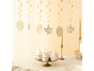 świderki Komunia święta IHS biało-złote 6 szt. 161753