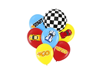 Balony Race On 12 cali 7 szt. zestaw 168936